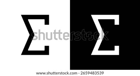 Sigma icon Vector scalable graphics