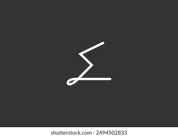 Sigma Logo Design Vektorillustration