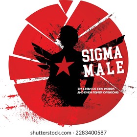 Sigma Male Vintage T-shirt Design