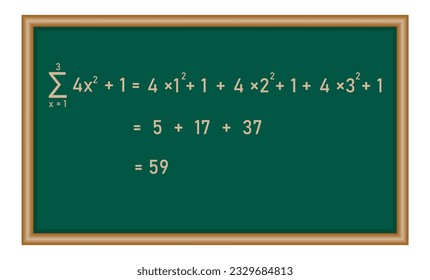 Sigma-Symbol. Summierung der Zahlen in der Mathematik.