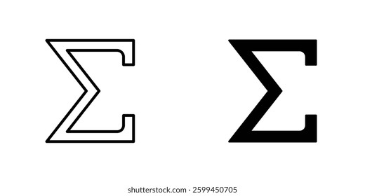Sigmaicons for ui. vector illustration