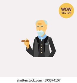 Sigmund Freud vector icon