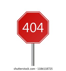 Sign 404 icon