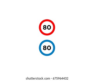 sign 80 icon