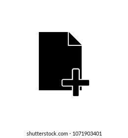 sign add a document icon. Element of minimalistic icon for mobile concept and web apps. Signs and symbols collection icon for websites, web design, mobile app on white background