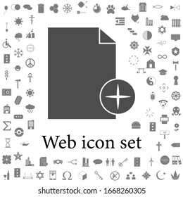 sign add sheet icon. web icons universal set for web and mobile