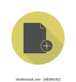 símbolo de sombra larga de la hoja. Glifo simple, vector plano de iconos WEB para ui y ux, sitio web o aplicación móvil