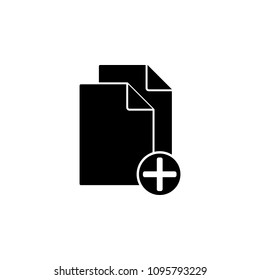 sign for adding sheets icon. Element of web icon for mobile concept and web apps. Isolated sign for adding sheets icon can be used for web and mobile. Premium icon on white background
