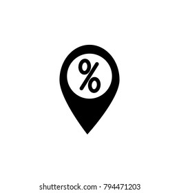 sign advertising discounts point. Elements of advertising signs Icon. Premium quality graphic design. Signs, outline symbols collection, simple icon for websites, web design on white background