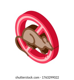Sign Against Rat Icon Vector. sign Against Rat sign. color isolated symbol illustration