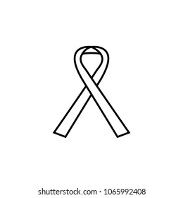 sign of AIDS icon. Element of simple icon for websites, web design, mobile app, info graphics. Thin line icon for website design and development, app development on white background