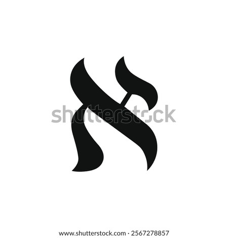 The sign of Aleph, an ancient sign of alchemy, comes from the 