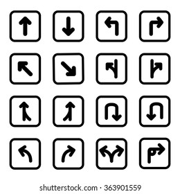 sign Arrow icon symbol vector
