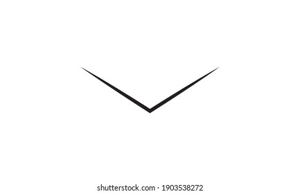 Firmar - icono de flecha. Dibujo de vectores.