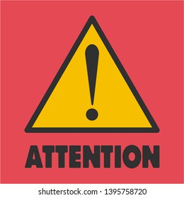 Sign Attention Vector Graphics Stock Vector (Royalty Free) 1395758720 ...