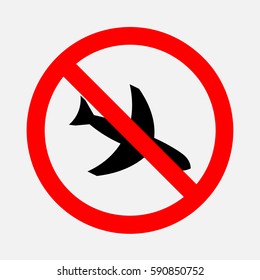 Sign ban of destination.