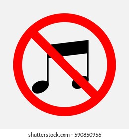Sign ban of music.