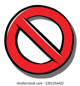 The sign of the ban stop, ban with shadow. Business growth graph, profit growth, profit. Red symbol, symbol. Vector illustration transparency, white isolated.