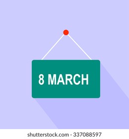 Sign banner 8 march