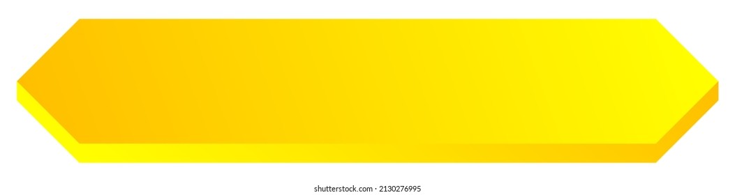 Sign, banner, plaque design shape element. Rectangle plate, board with blank, empty space for your message