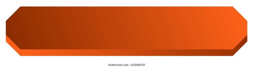 Sign, banner, plaque design shape element. Rectangle plate, board with blank, empty space for your message