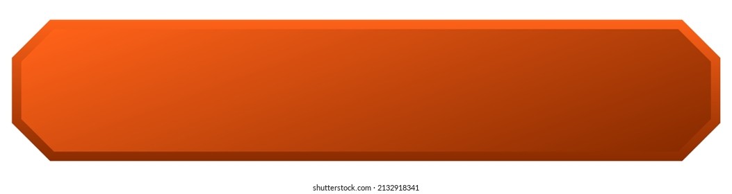 Sign, banner, plaque design shape element. Rectangle plate, board with blank, empty space for your message