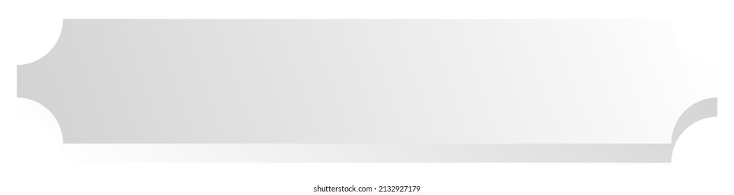 Sign, banner, plaque design shape element. Rectangle plate, board with blank, empty space for your message