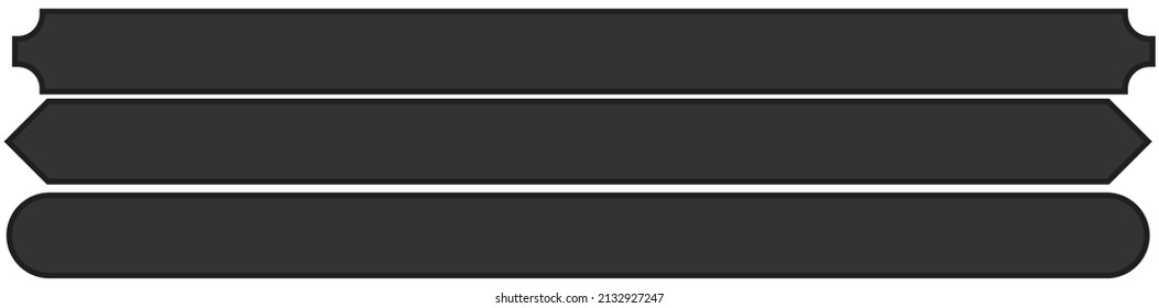 Zeichen, Banner, Plakatdesign-Element. Rechteckplatte, Platine mit Leerzeichen, Leerzeichen für Ihre Nachricht