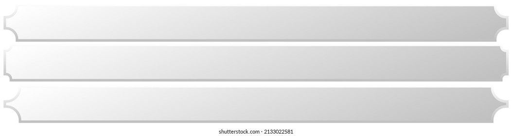 Signo, cartel, elemento de forma de diseño de placa. Placa rectangular, placa con espacio vacío y en blanco para el mensaje