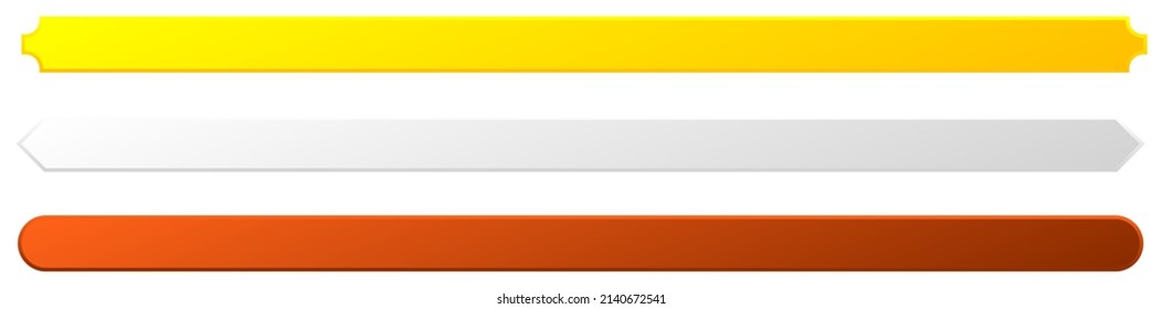 Sign, banner, plaque design shape element. Rectangle plate, board with blank, empty space for your message