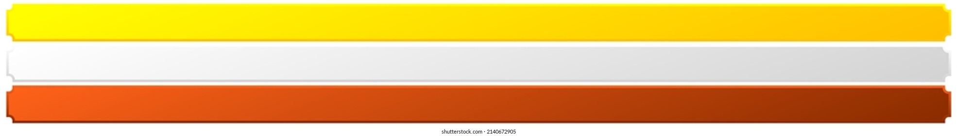 Sign, banner, plaque design shape element. Rectangle plate, board with blank, empty space for your message
