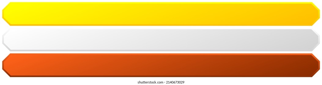Sign, banner, plaque design shape element. Rectangle plate, board with blank, empty space for your message