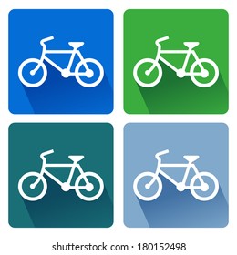 Sign bicycles. illustrator EPS 10