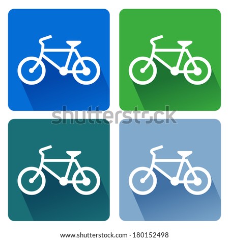 Sign bicycles. illustrator EPS 10