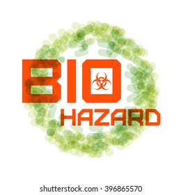 Sign biohazard. Vector illustration.