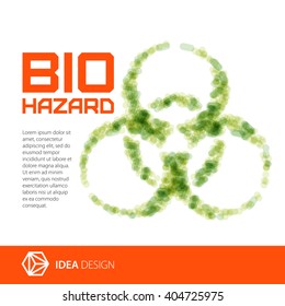 Sign biohazard. Vector illustration.