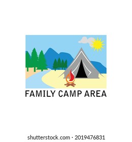 tablero de anuncios de la zona del campamento
