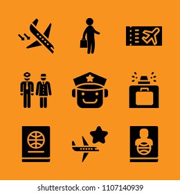 sign, board, country and wait icon set. Vector illustration for web and design.