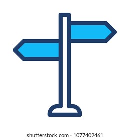 sign board  direction road 