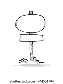 sign board doodle