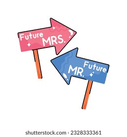 sign board doodle vector outline Sticker. EPS 10 file