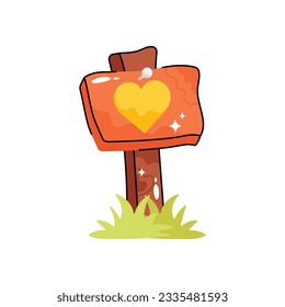 Sign board doodle vector outline icon. EPS 10 file