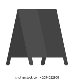 Sign board flat icon illustration.  Suitable for us as additional elements on posters, templates, website, social media feeds, user interface, etc