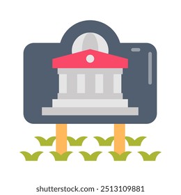 Sign Board Flat Icons, Vector illustration