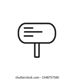 sign board icon collection, trendy style