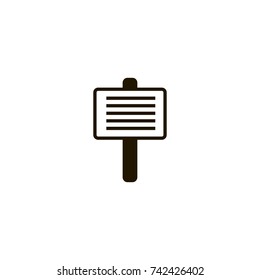 sign board icon. sign design