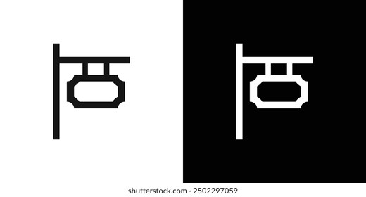 Vector de conjunto de logotipo de icono de tablero de signos