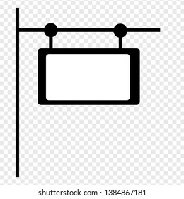  Sign board  icon. Vector illustration 