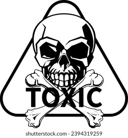 Cartel de signos de la placa tóxica