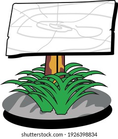sign board in vector art style